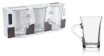 H179 JOGO XICARAS DE CHA BRINDISI 170ML C/3