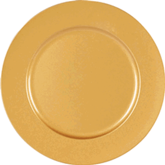 14826 SOUSPLAT REDONDO GLIT FOSCO 33CM DOURADO