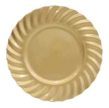 20874 SOUSPLAT BORDA WAVE 33CM DOURADO