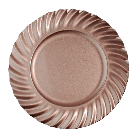 20875 SOUSPLAT BORDA WAVE 33CM RGOLD