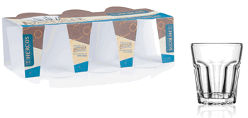 H144 JOGO DE COPOS SHOT 45ML C/6 PECAS