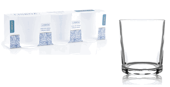 H146 JOGO DE COPOS LISBOA 265ML C/3