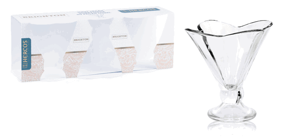 H207 JOGO DE TACAS P/SOBREMESA 170ML C/3