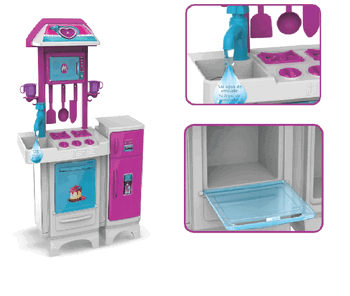 8074 COZINHA COMPLETA PINK C/AGUA