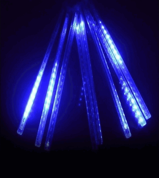 18157 8 TUBO LED AZUL DUPLA FACE 50CM