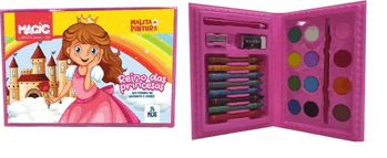 2171-C MALETA PINTURA 24PCS- PRINCESA