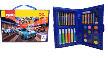 2172-E MALETA PINTURA 42 PECAS CARROS