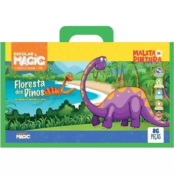 6061D MALETA 86 PECAS DINOSSAUROS