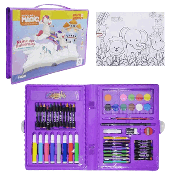 6061A MALETA 86PEÇAS UNICORNIO