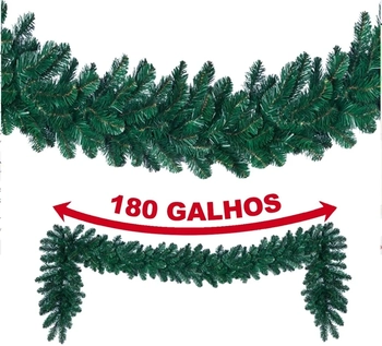 900757  FESTAO ARAMADO DE PVC 180CM  173 GALHOS