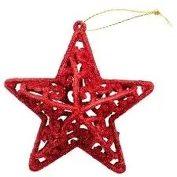 900806 ENFEITE ESTRELA 8.5X8CM