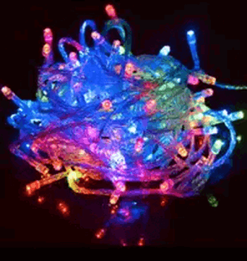 1003 PISCA C/100 LED COLORIDO 9.5MTS 8F FIO TRANSP 127V