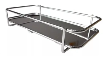 QA-174PA BANDEJA EM FERRO PRATA 20X10