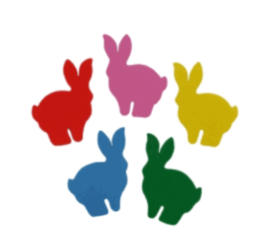 328 APLIQUE COELHO C/04 8X3 CM