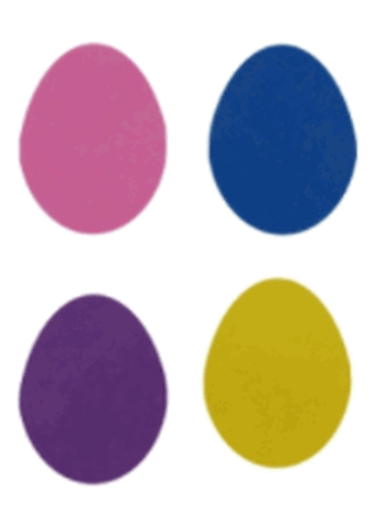 293 APLIQUE OVOS DE PASCOA 5X4 CM C/4