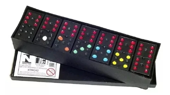 000002 DOMINO PLASTICO COLORIDO