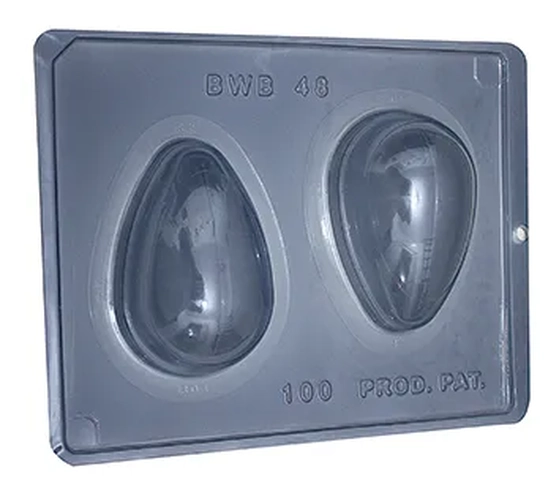 48 FORMA SILICONE P/ OVO LISO 100G