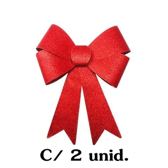 901059 ENFEITE LACO FLOCADO 19X14XM C/2