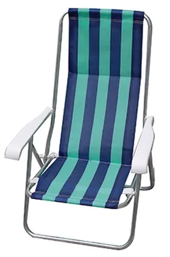 02103 CADEIRA RECLINAVEL 4 POSICOES ALUMINIO