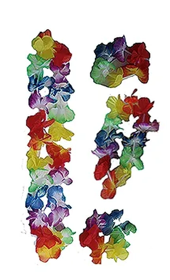 NYR6911 KIT HAVAIANO PULSEIRA/COROA C/RAFIA