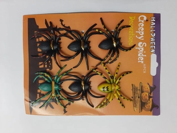 NYR6406 ARANHA DE PLASTICO COLORIDA C/6