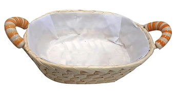 CA2465 CESTA DE VIME OVAL 25X18CM C/ALCA