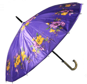 5088-16HT GUARDA-CHUVA SEMI-AUTOMATICO DE CETIM ESTAMPA SORT