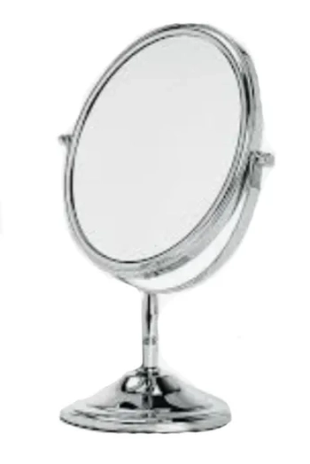 WX4095 ESPELHO DUPLA FACE REDONDO C/PEDESTAL 11.5CM