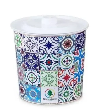 LR1719 LIXEIRA REDONDA - AZULEJOS