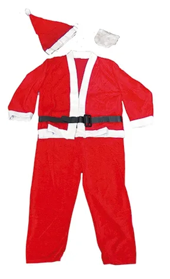 835025 ROUPA PAPAI NOEL VELUDO INFANTIL