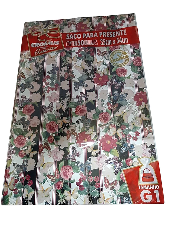 99580027 SACO P/PRESENTE METAL/PEROL 35X54 FEMININA C/50