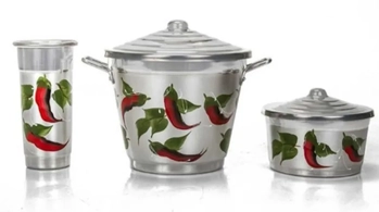 0089 KIT P/PIA DE ALUMINIO DECORADO