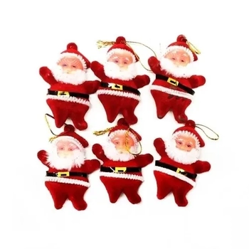 834996 PAPAI NOEL VELUDO 5CM C/3