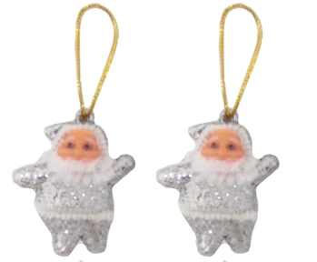 835001 PAPAI NOEL GLITTER 5CM C/2