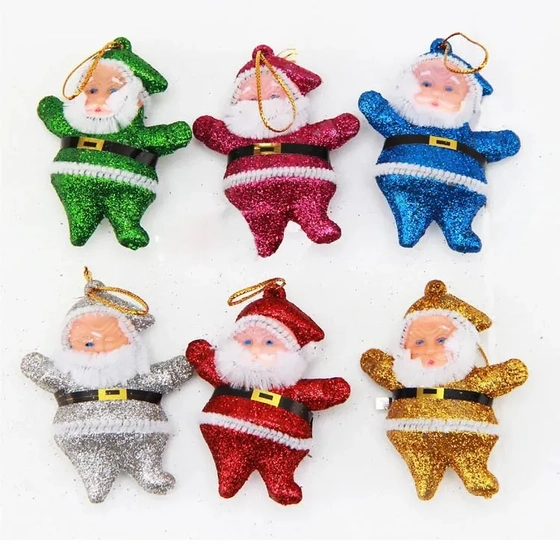 835002 PAPAI NOEL GLITTER 5CM C/3