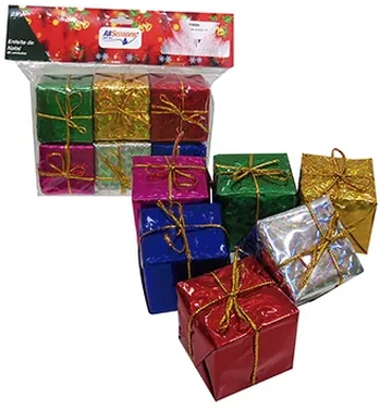 835009 ENFEITE PRESENTE 4CM C/6
