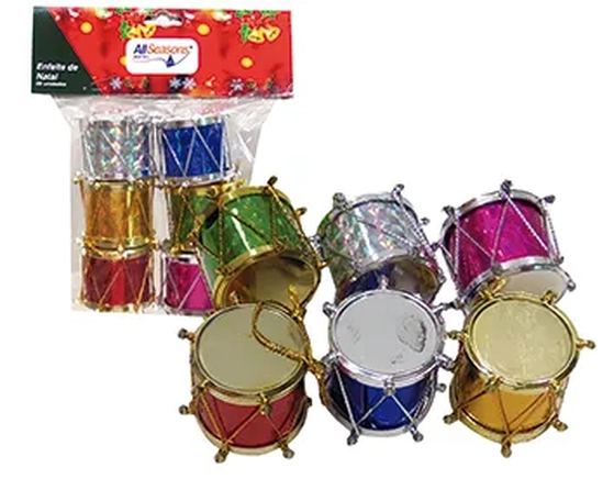835006 ENFEITE TAMBOR 4CM C/6