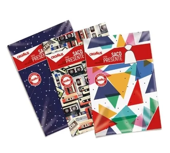 99580042 SACO P/PRESENTE METAL/PEROL 30X44 CASUAL SORT C/50