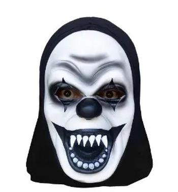 10025 MASCARA LATEX C/CAPUZ PALHAÇO MORTAL
