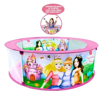 DMT6089 PISCINA DE BOLINHAS PRINCESAS  90X90X30CM