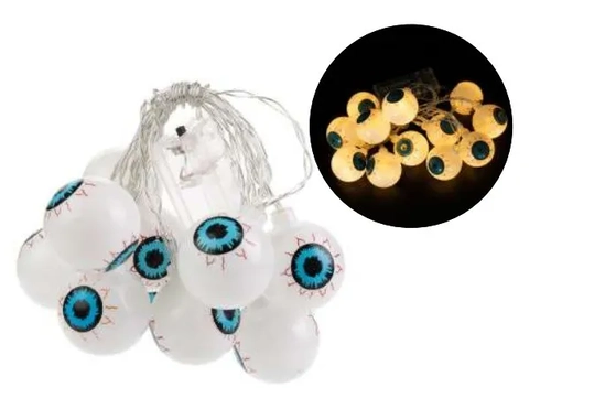 H111 GUIRLANDA HALLOWEEN OLHOS C/LUZ