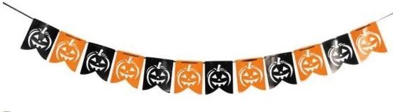 H209 FAIXA HALLOWEEN ABOBORA LARANJA E PRETA 2.81CM