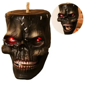 H224 CAVEIRA ELETRONICA LUZ/SOM/MOVIMENTO 37CM