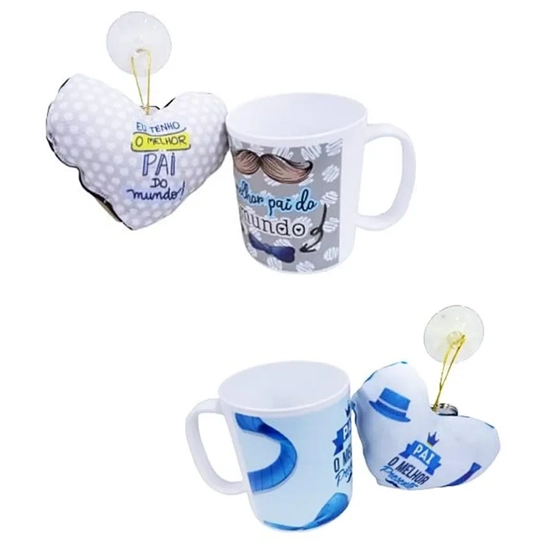 M360PAI-K ALMOFADA PINGENTE ESTAMPADO PAI C/CANECA