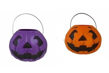405 ABOBORA HALLOWEEN GRANDE  - LARANJA/ROXO