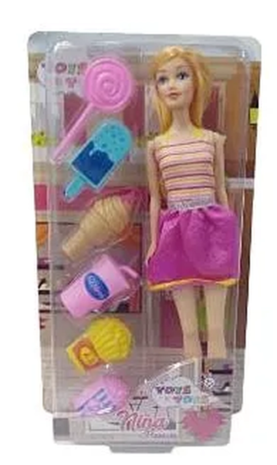 A22923 BONECA NINA PASSEIO C/ACESSORIOS