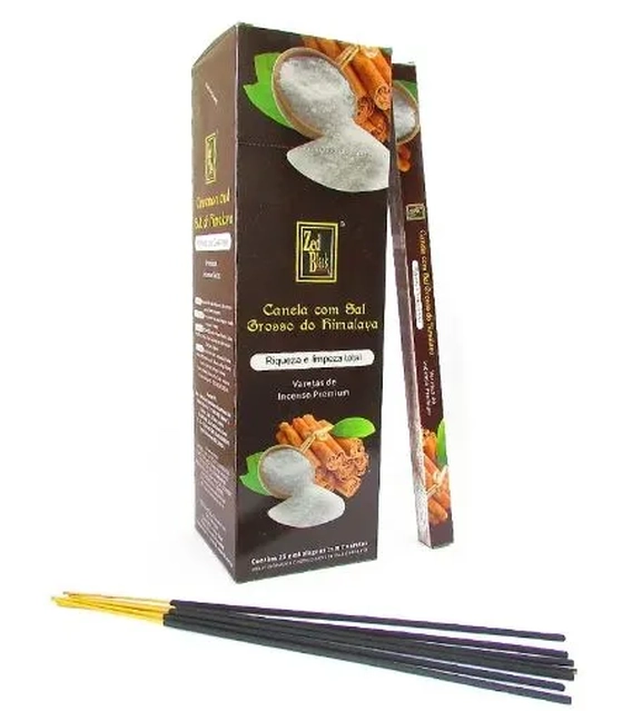 INCENSO ZED BLACK CANELA COM SAL GROSSO