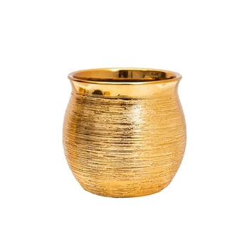 W409-26DR VASO CERAM SCRT M DOURADO 36/1 11X10,5