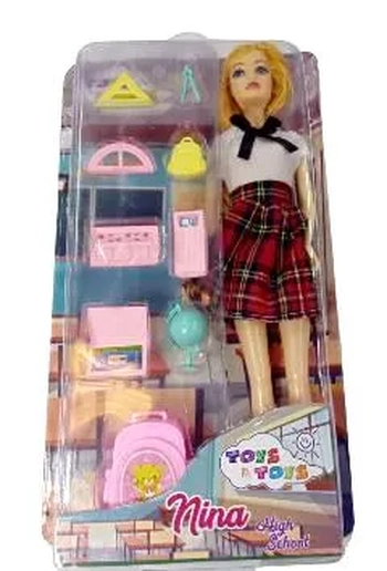 A79307 BONECA NINA HIGH SCHOOL C/ACESSORIOS