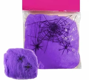 HAL-TEI-LE ENFEITE TEIA DE ARANHA ROXA 20G